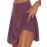 2pcs 2-in-1 Sports Short Skirts For Running Golf Tennis, Fashion Elastic Waist Active Skorts, Women's Activewear