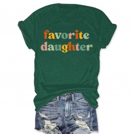 Colorful Letter Print T-shirt, Casual Short Sleeve Crew Neck Top, Women's Clothing Colorful Letter Print T-shirt, Casual Short Sleeve Crew Neck Top, Women's Clothing