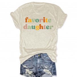 Colorful Letter Print T-shirt, Casual Short Sleeve Crew Neck Top, Women's Clothing Colorful Letter Print T-shirt, Casual Short Sleeve Crew Neck Top, Women's Clothing