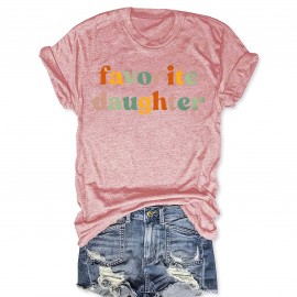 Colorful Letter Print T-shirt, Casual Short Sleeve Crew Neck Top, Women's Clothing Colorful Letter Print T-shirt, Casual Short Sleeve Crew Neck Top, Women's Clothing