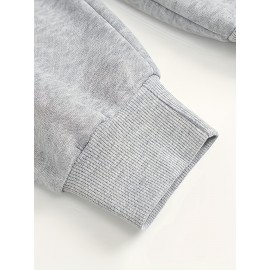 Color Block Letter Print Hoodies, Casual Drawstring Long Sleeve Sweatshirt, Women's Clothing Color Block Letter Print Hoodies, Casual Drawstring Long Sleeve Sweatshirt, Women's Clothing