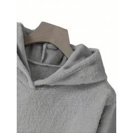 Cute Cat Print Thermal Hoodie, Casual Kangaroo Pocket Long Sleeve Hoodies Sweatshirt, Women's Clothing Cute Cat Print Thermal Hoodie, Casual Kangaroo Pocket Long Sleeve Hoodies Sweatshirt, Women's Clothing