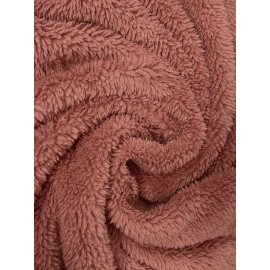 Letter Patch Button Front Plush Hoodie, Casual Long Sleeve Teddy Bear Coat, Women's Clothing Letter Patch Button Front Plush Hoodie, Casual Long Sleeve Teddy Bear Coat, Women's Clothing