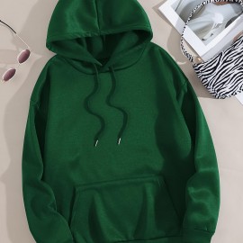 White Thermal Hoodies, Long Sleeve Casual Sweatshirt For Fall & Winter, Women's Clothing White Thermal Hoodies, Long Sleeve Casual Sweatshirt For Fall & Winter, Women's Clothing
