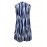 Abstract Ripple Print Dress, Casual V Neck Sleeveless Dress, Women's Clothing