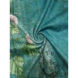 Floral Print Notched Neck Dress, Vintage Long Sleeve Mini Dress, Women's Clothing Floral Print Notched Neck Dress, Vintage Long Sleeve Mini Dress, Women's Clothing